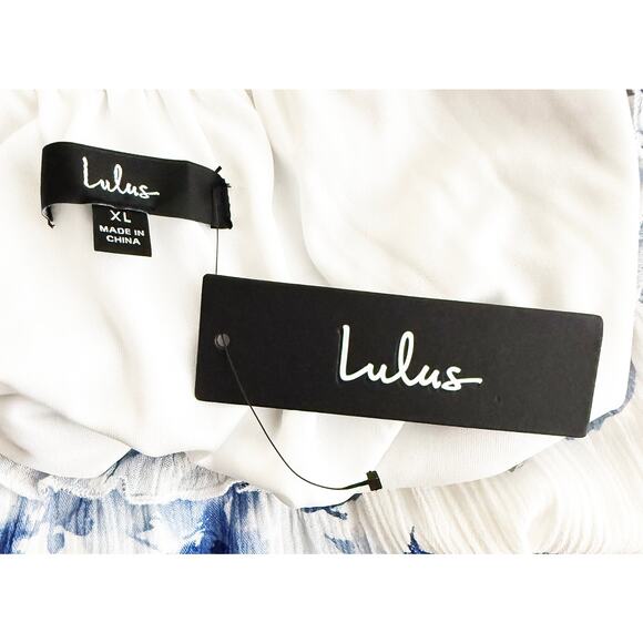 Lulus Women's Delightfully Sweet White Floral Off The Shoulder Midi Dress NWT XL - Picture 11 of 14